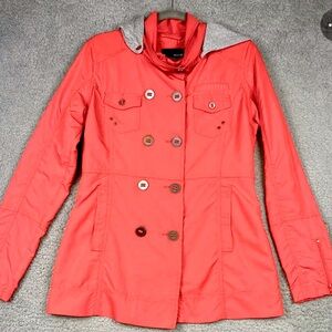 Hurley Red Jacket raincoat windbreaker EUC M coat hoodie coral